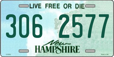 NH license plate 3062577