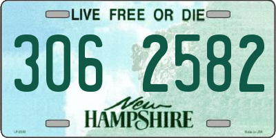 NH license plate 3062582