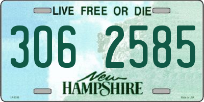NH license plate 3062585