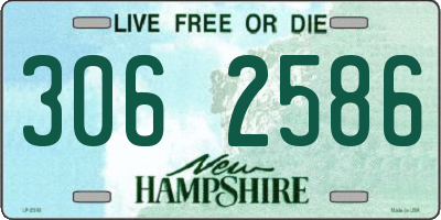 NH license plate 3062586