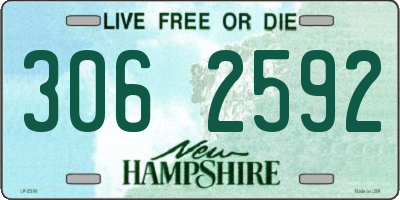 NH license plate 3062592