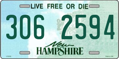 NH license plate 3062594