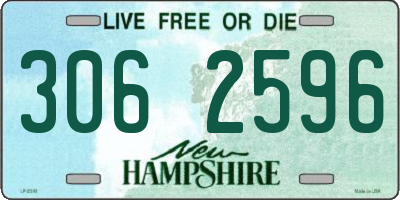 NH license plate 3062596