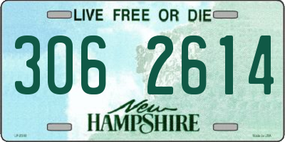 NH license plate 3062614