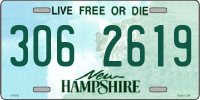 NH license plate 3062619