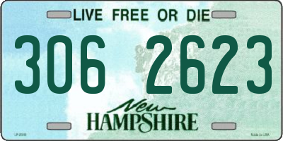 NH license plate 3062623