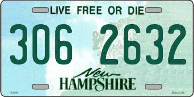 NH license plate 3062632