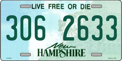 NH license plate 3062633