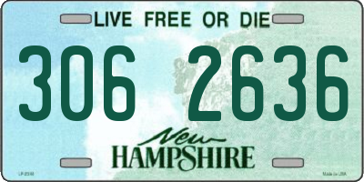 NH license plate 3062636