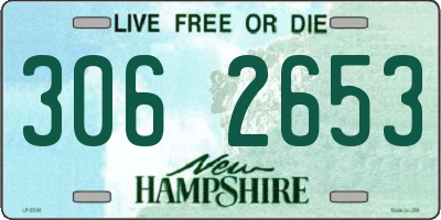 NH license plate 3062653