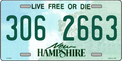 NH license plate 3062663