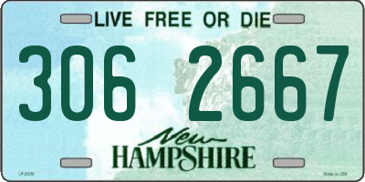 NH license plate 3062667