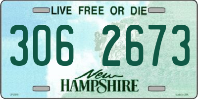 NH license plate 3062673