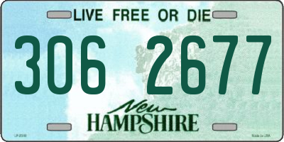 NH license plate 3062677