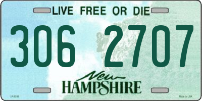 NH license plate 3062707