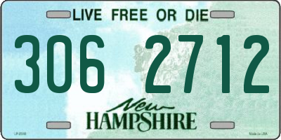 NH license plate 3062712