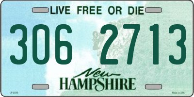 NH license plate 3062713