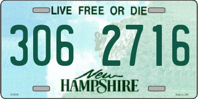 NH license plate 3062716