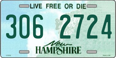 NH license plate 3062724