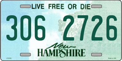 NH license plate 3062726