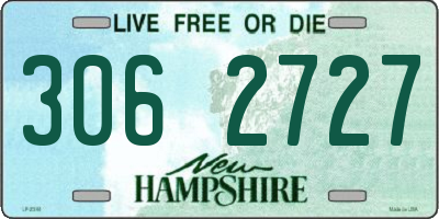 NH license plate 3062727