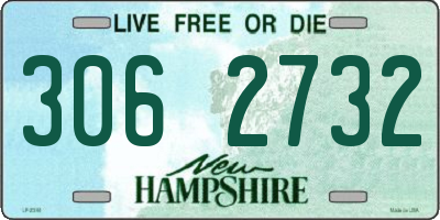 NH license plate 3062732
