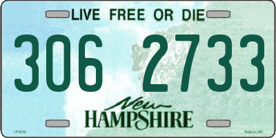NH license plate 3062733