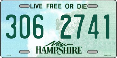 NH license plate 3062741