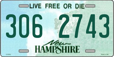 NH license plate 3062743