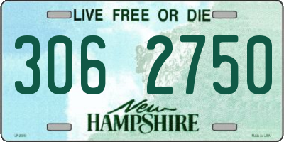 NH license plate 3062750