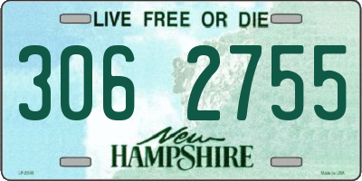 NH license plate 3062755