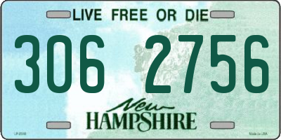 NH license plate 3062756