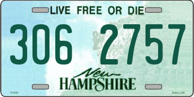 NH license plate 3062757