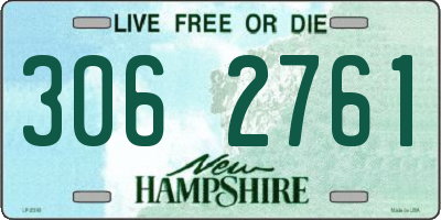 NH license plate 3062761