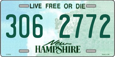 NH license plate 3062772