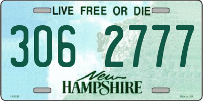 NH license plate 3062777