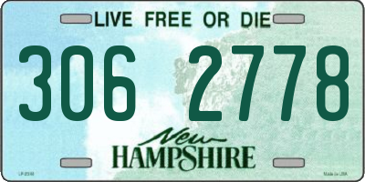 NH license plate 3062778
