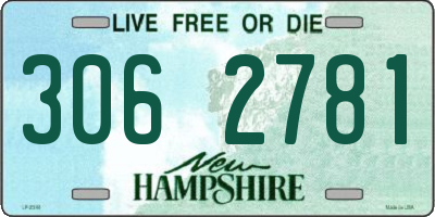 NH license plate 3062781