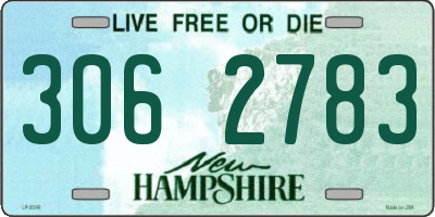 NH license plate 3062783