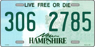 NH license plate 3062785