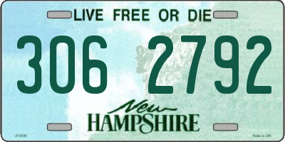 NH license plate 3062792