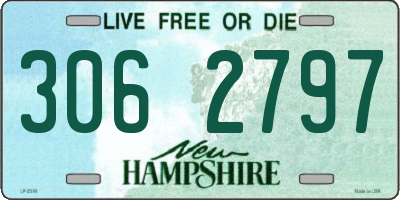 NH license plate 3062797