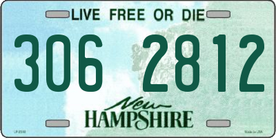 NH license plate 3062812