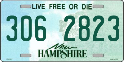 NH license plate 3062823