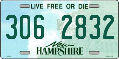 NH license plate 3062832