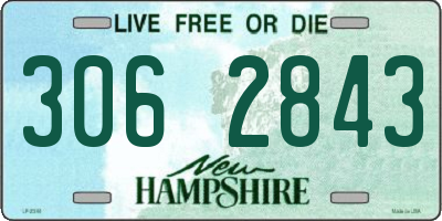 NH license plate 3062843