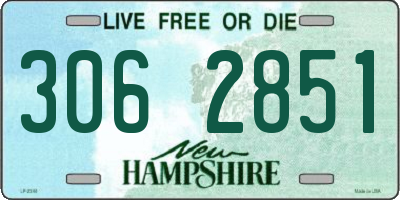 NH license plate 3062851