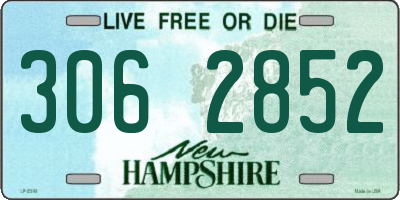 NH license plate 3062852