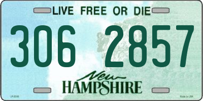 NH license plate 3062857