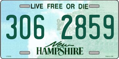 NH license plate 3062859